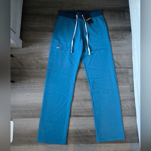 NWT Code NXT Carribean Blue Scrub Pants - Picture 5 of 8